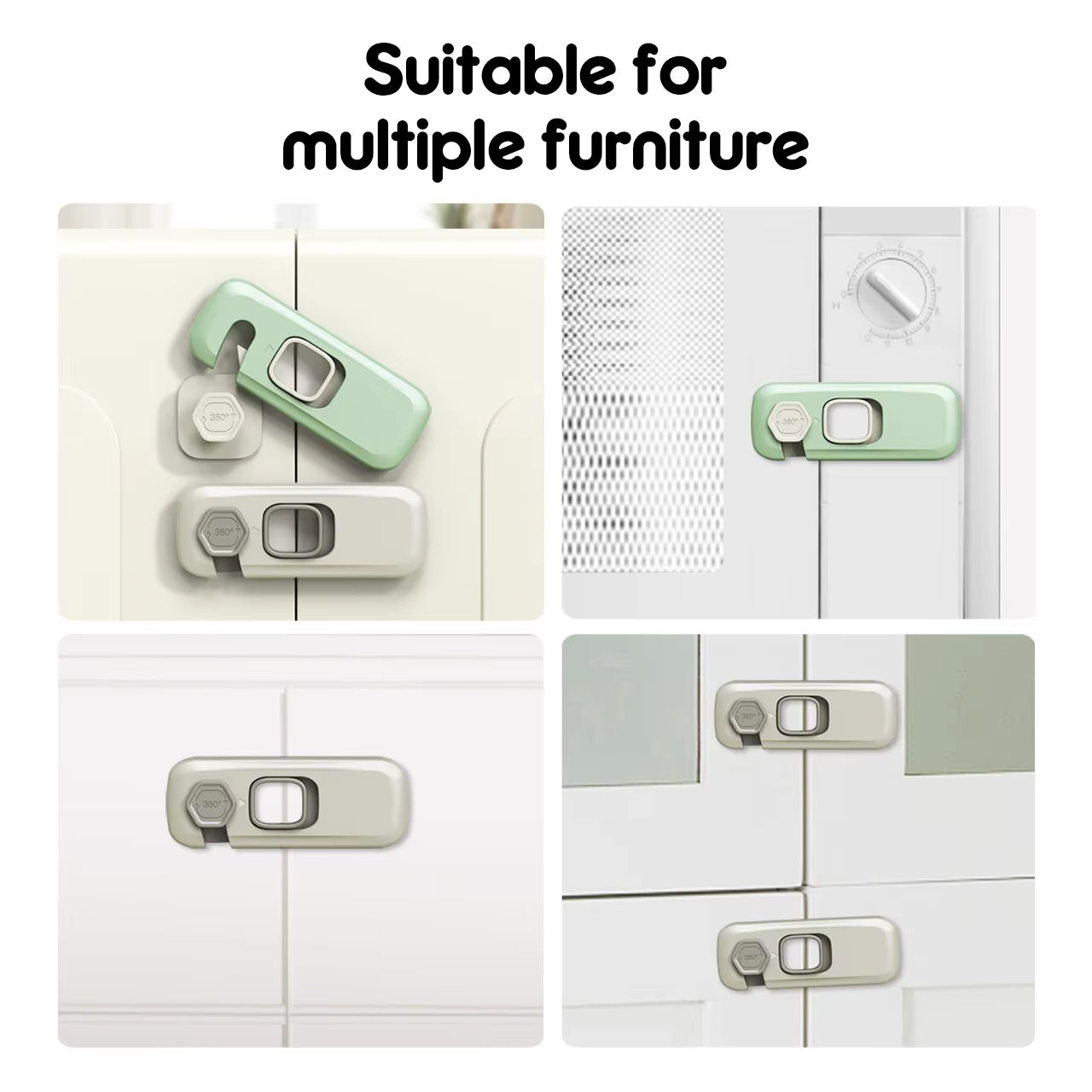 5Pcs/Lot Baby Cabinet Locks Children Security Protector Multi-Function Baby Safety Lock Refrigerator Drawer Cabinet Door Locks