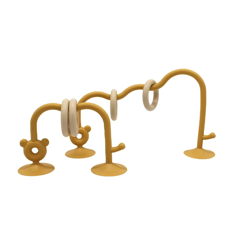 1Pcs Silicone Children'S Silicone Tabletop Toys, Bead Wrapped Baby Early Education Puzzle Game Toys