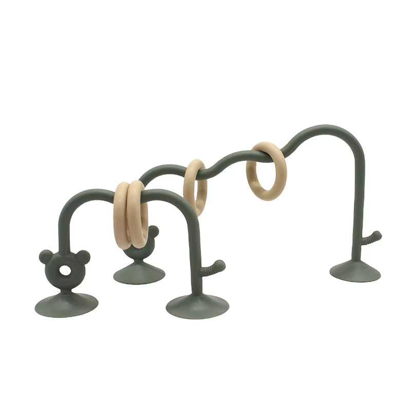 1Pcs Silicone Children'S Silicone Tabletop Toys, Bead Wrapped Baby Early Education Puzzle Game Toys