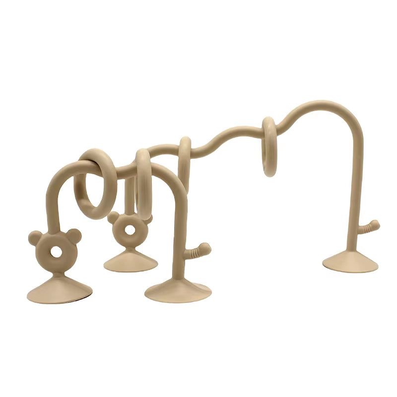 1Pcs Silicone Children'S Silicone Tabletop Toys, Bead Wrapped Baby Early Education Puzzle Game Toys