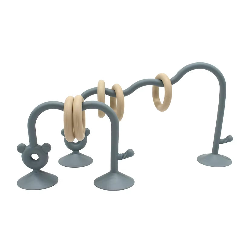 1Pcs Silicone Children'S Silicone Tabletop Toys, Bead Wrapped Baby Early Education Puzzle Game Toys